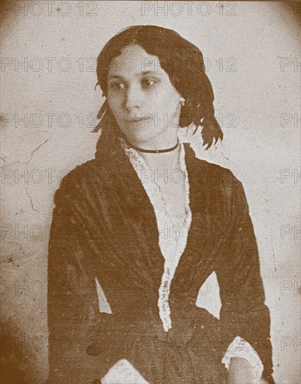 Elena Alexandrovna Denisyeva (1826-1864), ca 1860. Artist: Anonymous