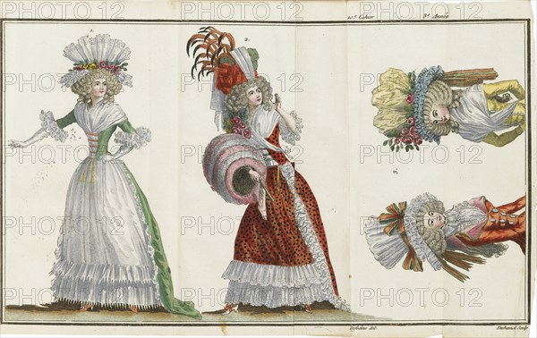 Cabinet des Modes, ou les Modes nouvelles, 1786-1788. Artist: Anonymous