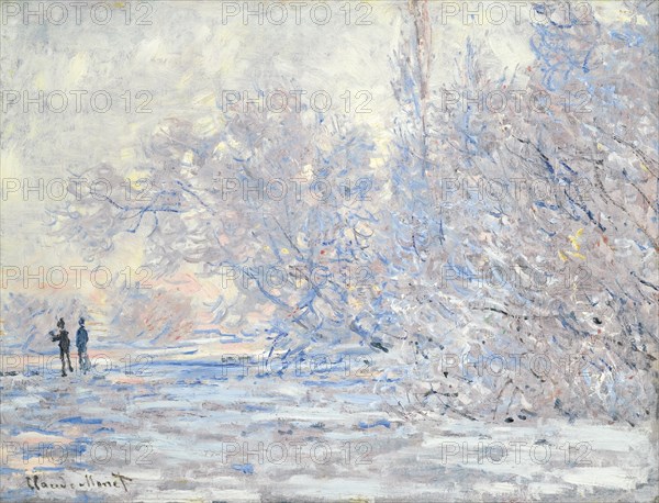 Frost in Giverny (Le Givre à Giverny), 1885. Artist: Monet, Claude (1840-1926)