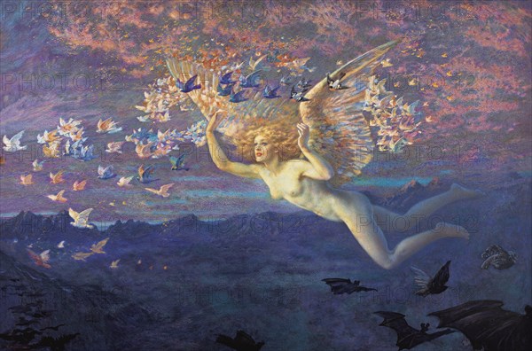 Wings of the Morning. Artist: Hughes, Edward Robert (1851-1914)