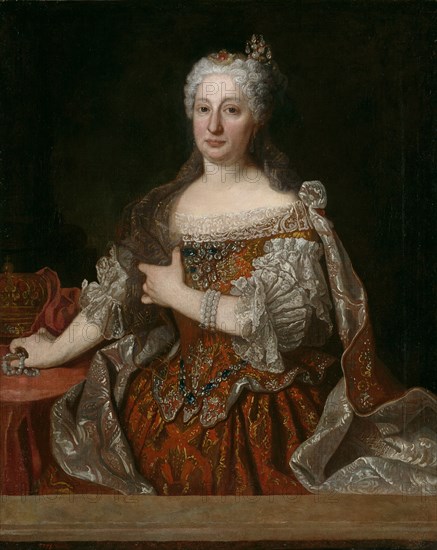 Portrait of Archduchess Maria Anna of Austria (1683-1754), Queen of Portugal, c. 1729. Artist: Ranc, Jean (1674-1735)