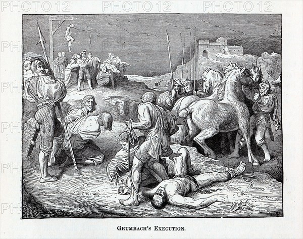 Grumbach's Execution, 1882. Artist: Anonymous