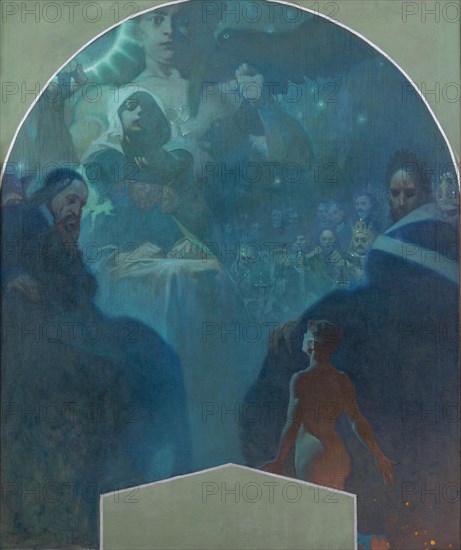 By one's own strength III, 1911. Artist: Mucha, Alfons Marie (1860-1939)