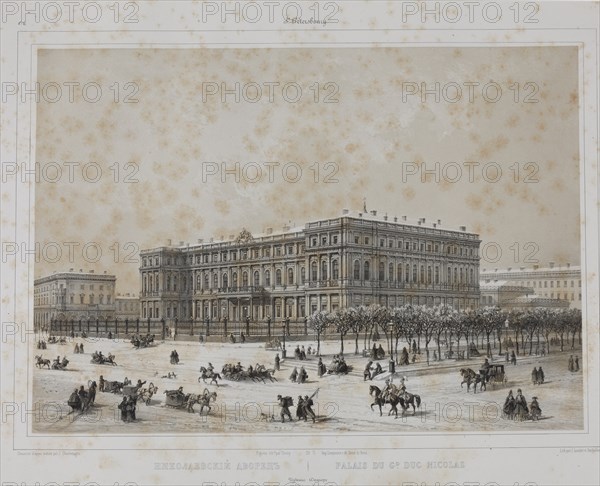 The Nicholas Palace in Saint Petersburg, 1840s.