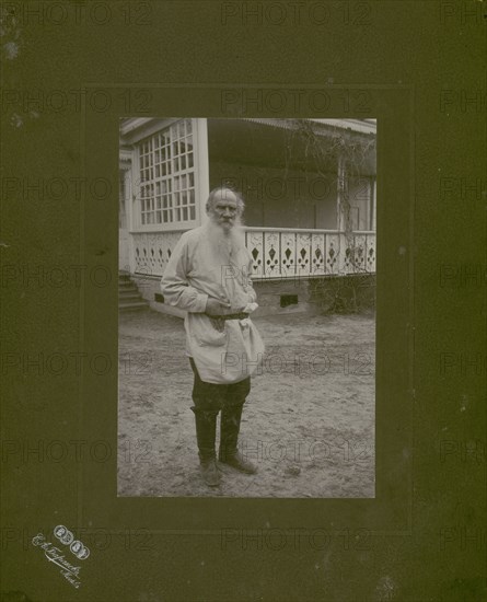 Portrait of the author Count Lev Nikolayevich Tolstoy (1828-1910).