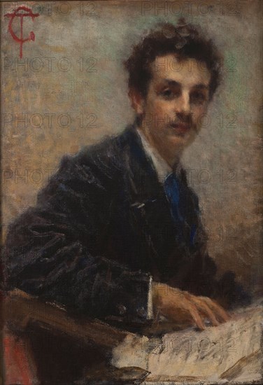 Portrait of the composer Benedetto Junck (1852-1903).