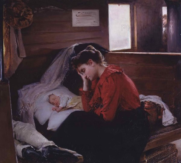 In A Railway Carriage, 1893.