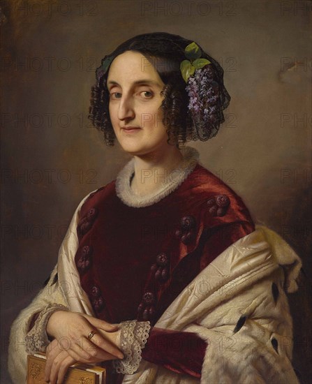 Princess Maria Ferdinanda of Saxony (1796-1865), Grand Duchess of Tuscany, 1851.