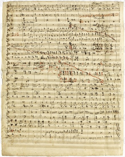 Autograph manuscript of Das Liebesmahl der Apostel, 1843.