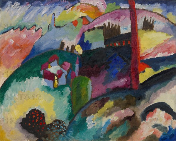 Landscape with Factory Chimney, 1910.