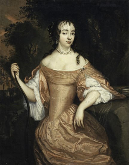 Portrait of Maria of Orange-Nassau (1642-1688), Countess of Simmern-Kaiserslautern, c. 1645.