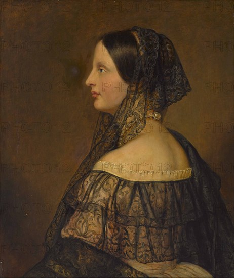 Portrait of Archduchess Auguste Ferdinande of Austria (1825-1864), princess of Tuscany.