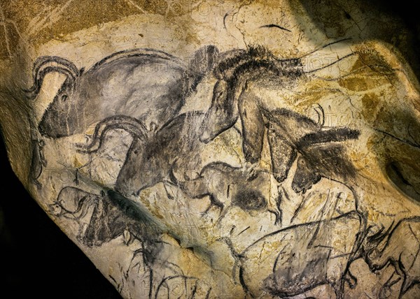 Painting in the Chauvet cave, 32,000-30,000 BC.