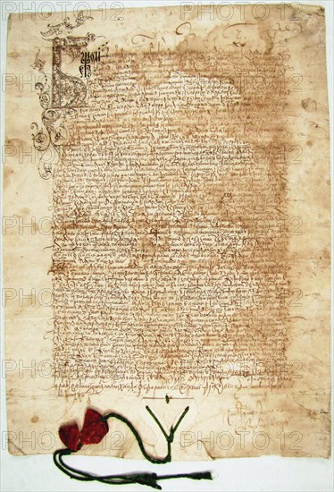 The edict of the Tsar Michail I Fyodorovich of Russia (1596-1645), 1625.