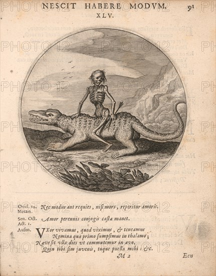 Emblem from Sinn- en Minne-beelden (Sense- and Love-pictures) by Jacob Cats, 1627.