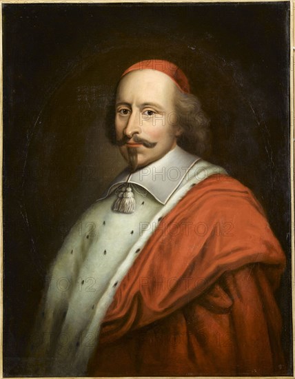 Portrait of Cardinal Jules Mazarin (1602-1661), First Half of 17th cen..