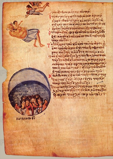 The Chludov Psalter. Psalm 102, ca 850.