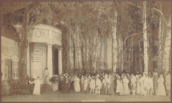 Scene from the opera Eugene Onegin by Pyotr Tchaikovsky at the Mariinsky Theatre in Saint Petersburg