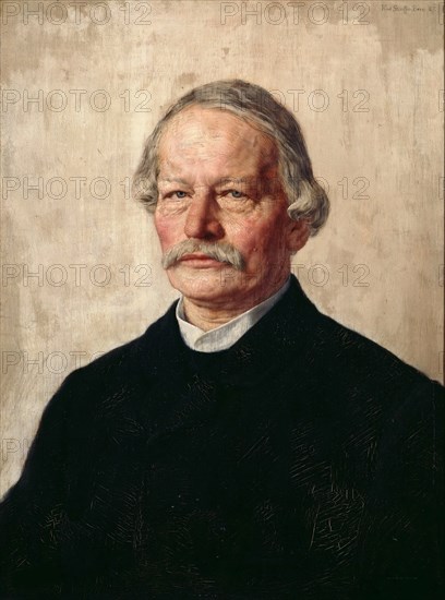 Portrait of Gustav Freytag (1816-1895), 1886-1887. Creator: Stauffer-Bern, Karl (1857-1891).