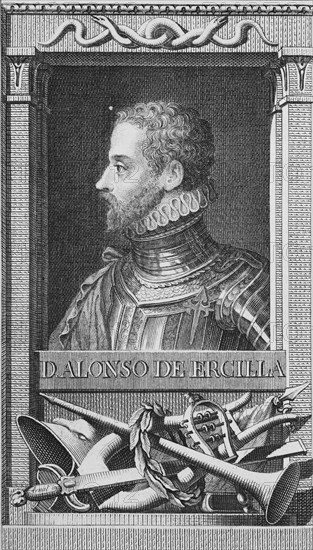 Portrait of the Poet Alonso de Ercilla y Zuniga (1533-1594). Creator: Tejada, Juan Moreno de (1739-1805).