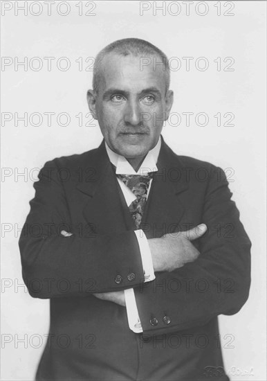 Portrait of Frank Wedekind (1864-1918), 1900s-1910s. Creator: Anonymous.