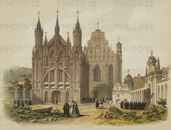 The Church of St. Anne in Vilnius, 1847.