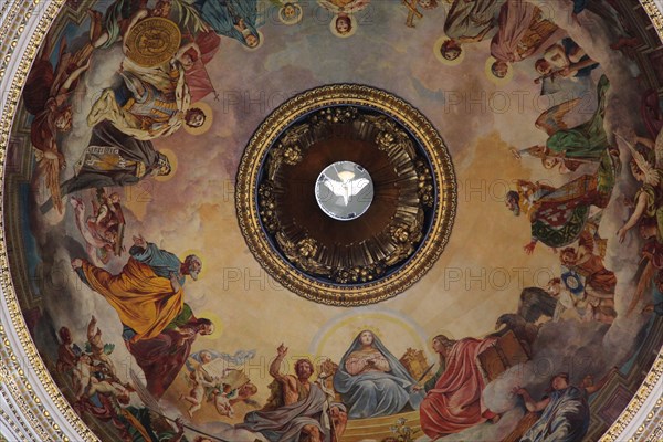 Interior of the dome of St Isaac's Cathedral, St Petersburg, Russia, 2011. Artist: Sheldon Marshall