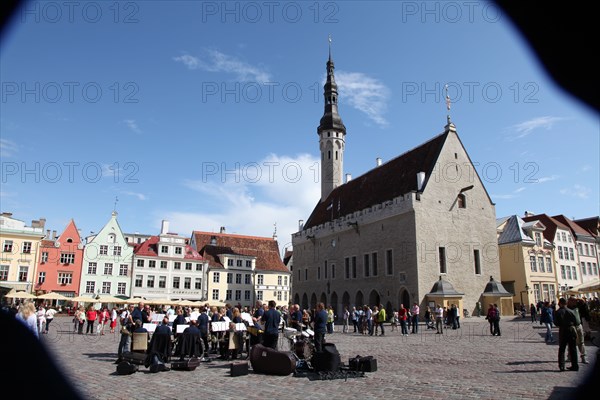 Outdoor concert in Town Hall Square, Tallin, Estonia, 2011. Artist: Sheldon Marshall