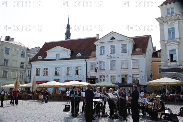 Outdoor concert in Town Hall Square, Tallin, Estonia, 2011. Artist: Sheldon Marshall