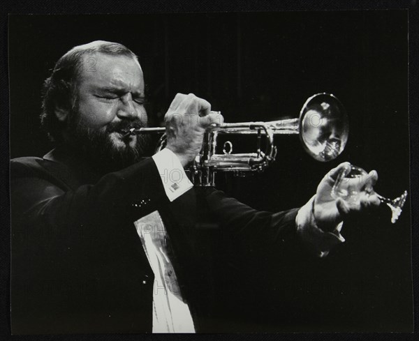 Trumpeter Keith Smith, Stevenage, Hertfordshire, 1984. Artist: Denis Williams