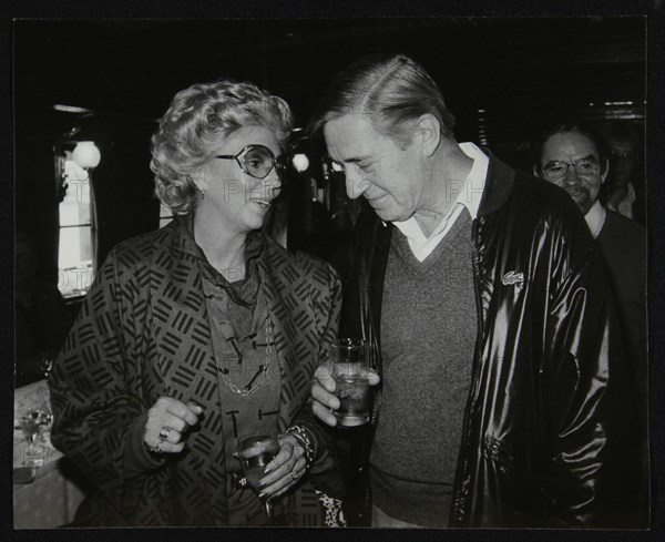 Singer Marian Montgomery and drummer Jack Parnell, London, 1984. Artist: Denis Williams