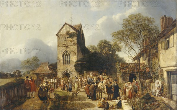 'An Old Country Churchyard', 1837-1886. Artist: Henry Mark Anthony