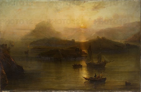 'Wicklow Head and Blackrock Castle', 1827-1883. Artist: Alfred Clint