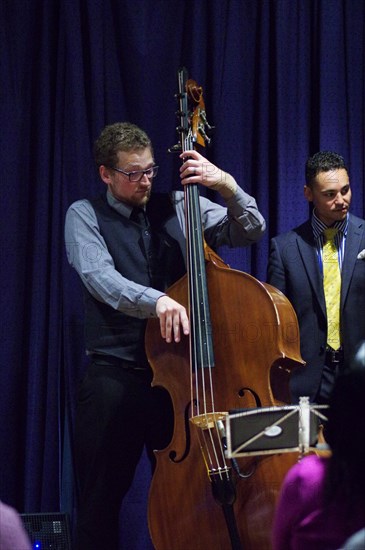 Shane Allessio and Jay Phelps, Watermill Jazz Club, Dorking, Surrey, 2014. Artist: Brian O'Connor.