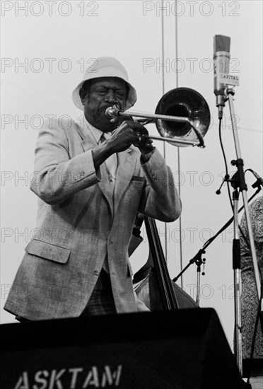 Al Grey, Capital Jazz Festival, Knebworth, Herts, July 1982. Artist: Brian O'Connor.