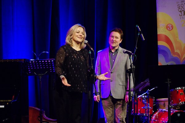 Claire Martin and Julian Nicholas, Ropetackle Arts Centre, Shoreham, West Sussex, Jan 2016. Artist: Brian O'Connor.