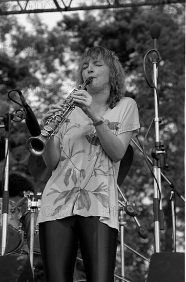 Barbara Thompson, Knebworth Jazz Festival, Hertfordshire, July, 1981. Artist: Brian O'Connor.