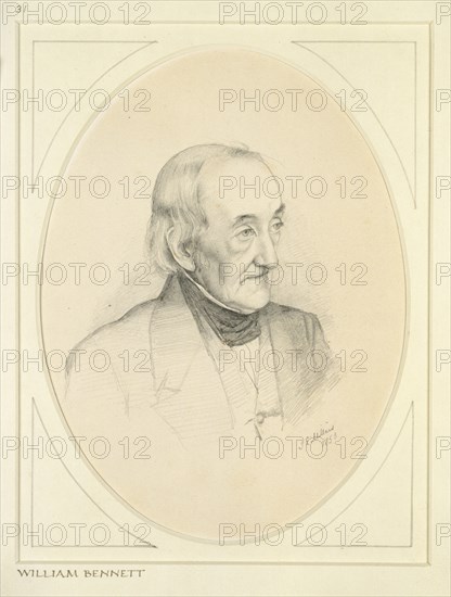 Portrait of William Bennett, 1850. Artist: John Everett Millais.
