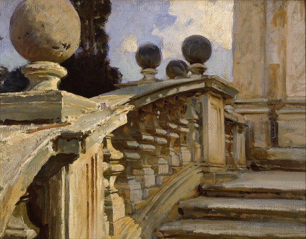 A Balustrade, c1880-1920. Artist: John Singer Sargent.