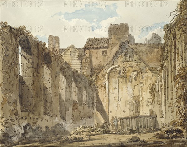 The Ruins of the Chapel in the Savoy Palace, London, c1795-1796. Artist: Thomas Girtin.