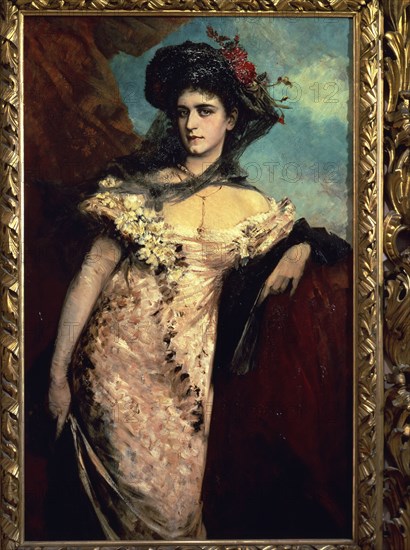 'Portrait of Francisca Charlemont', 1878 by Hans Makart.