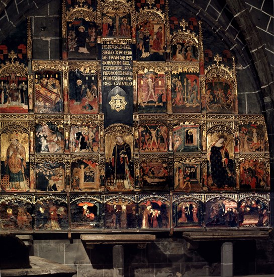 Altarpiece of Saint Catherine, Saint Lawrence and Saint Prudencio' in the chapel of Cardinal Calv?