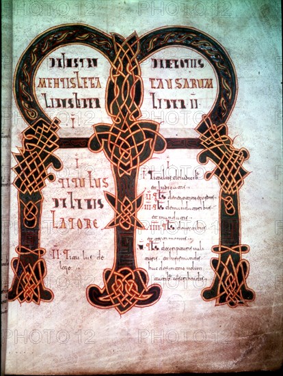 Visigothic laws, page from the 'Fuero juzgo', Romance version of 'Liber Iudiciorum', manuscript, ?