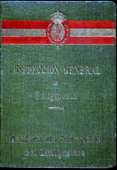 Identity wallet of the emigrant, it was required sealed and with a passord prior to travel to wor?