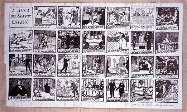L'Auca del Senyor Ramón Esteve' with drawings by Ramon Casas and texts by Gabriel Alomar.