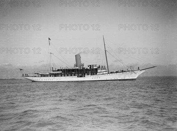 The steam yacht 'Marynthea', 1911. Creator: Kirk & Sons of Cowes.