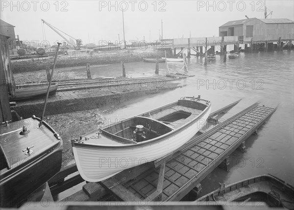 Mitcham launch, 1913. Creator: Kirk & Sons of Cowes.