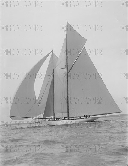 The spectacular 338-ton Big Class schooner 'Westward'. Creator: Kirk & Sons of Cowes.