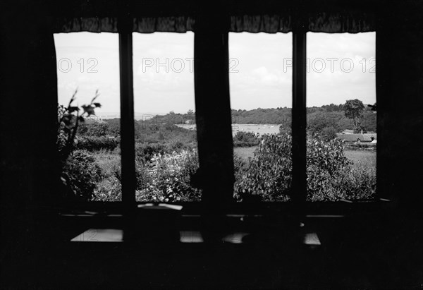 View out of a window, c1935. Creator: Kirk & Sons of Cowes.
