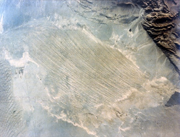 Earth from space - Dasht-E-Lut, Iran, second Space Shuttle flight, 1981. Creator: NASA.